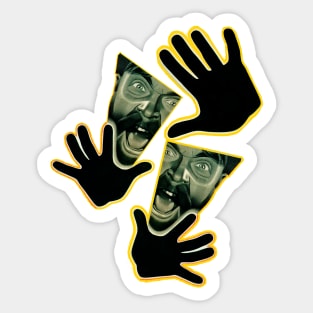 Come with me: Scream and call! Sticker